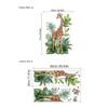 Adesivos de Parede Decorativos de Girafa Animal de Desenho Animado Floresta Sala de Estar Entrada Quarto Autoadesivo Pintura Removível Adesivos de Parede de PVC