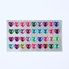 Pegatinas Brillantes de Rhinestone Acrílico con Forma de Corazón de 36 Piezas de 12 mm para Decoración de Álbumes de Fotos DIY para Niños