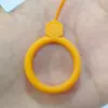 Urso Joia Anel de Silicone Cordão para Celular Chaveiro de Pen Drive Pingente de Silicone Cordão de Silicone Venda por Atacado