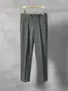 Pantalones Vaqueros Pequeños para Hombre Pantalones a Cuadros Rayados para Hombre Pantalones para Hombre Pantalones para Hombre de Nueve Puntos Ajustados Atractivos Rectos Pantalones Casuales para Hombre
