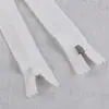 Não. 3 zíper de nylon fechado Branco tamanho acessórios calças zíper curto bolso de roupa zíper braguilha calças de terno masculinas