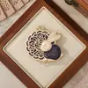 Broche Acessórios Pingente Coelho de Jade Palácio da Lua Brocado Canção do Meio Outono DIY Novo Estilo Chinês Hanfu Qipao Presente de Feriado Pequeno Ornamento