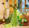 Ceremonia de Graduación de Jardín de Infancia Adornos de Gasa Suiza Accesorios Cortina de Gasa para Bodas Fondo de Techo de Escenario Arreglo de Gasa de Malla para Jardín de Infancia