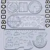 Compreensão de Xiaokani sobre o Cantinho de Atividades do Ensino Fundamental Pode Girar Matemática para Alunos do Ensino Fundamental Régua de Desenho Geométrico Multifuncional Transferidor