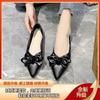 Zapatos planos de punta con suela blanda nuevos para primavera y otoño, de mujer, combinan con todo, Tods, de corte bajo, estilo hada, viento de noche, zapatos delicados