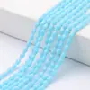 Contas Facetadas de Cristal com Furos, Contas Soltas de Vidro Gota d'Água, Materiais e Acessórios para Pulseira de Joias DIY, Atacado em Estoque