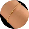 Pulsera de Cadena de Caja de Circonita Colorida Retro Europea y Americana Pulsera Dorada para Dama Joyería Incrustada Regalo de Cumpleaños