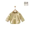 Camiseta de Medio Espalda para Recién Nacidos, Top Sin Costuras Clase a para Bebé, Adecuado para Primavera, Otoño y Verano, Ropa Estilo Monje de Algodón Puro para Recién Nacidos