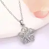 Collar Romántico Transfronterizo de Girasol Flor de Cerezo de Gama Alta Nuevo para Mujer Cadena para Clavícula de Chica de Banquete de Gama Alta de Plata