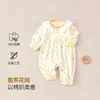 Mameluco para bebé, pijama de algodón puro para primavera y otoño para recién nacidos, mameluco para bebé, ropa de otoño para bebés