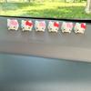 Muñeco de gato KT de dibujos animados accesorios de goma blanda de PVC funda para teléfono móvil caja de almacenamiento parche de exhibición para coche adornos de decoración