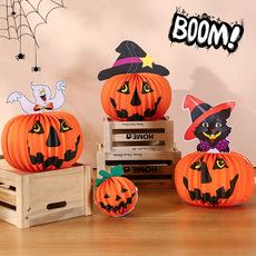 Suministros transfronterizos de Halloween, murciélago, calabaza, fantasma, araña, adornos de Halloween, accesorios de fiesta, decoración, colgante