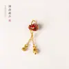 Accesorios de Borlas Chapados en Oro Colgante de Flor de Perla Cadena Colgante Pulsera de Perlas Cadena de Extensión de Doble Anillo Joyería Accesorios Pequeños