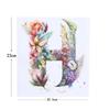 Adesivos de Transferência de Calor Transfronteiriços Transferência de Calor 26 Letras Inglesas Criativo Personalizado Padrão de Estampa de Flores Transferência de Calor Tinta Branca Transferência de Calor