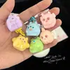 Lindo caricatura ojo grande extraño llavero lindo divertido estudiante mochila colgante regalo para novias regalos creativos joyería al por mayor