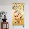 Pintura Pendurada com Imagem de Nove Peixes Chineses Pintura de Parede Zen Lótus Corredor Pintura Decorativa Koi Salão de Chá Corredor Murais de Corredor