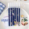 Caneta Gel Apagável Desenho Animado Material Escolar Estudante Caneta Apagável Azul Cristalino ins Caneta de Água Carbono 0.5 Apagável por Calor Caneta de Moagem