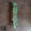 Alça de Latão Artesanal Indiana Estilo Vintage para Armário Guarda-roupa Sapateira Porta de Correr Alça de Porta de Madeira para Pátio
