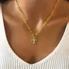 Joyería Femenina Transfronteriza Europea y Americana, Collar Cruzado con Diseño Personalizado de Clip de Papel, Cadena para Clavícula con Colgante Versátil de Alta Gama