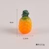 Miniatura de simulación modelo de fruta y comida naranja fresa pitaya plátano lichi limón decoración de comida