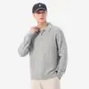 Suéter de Tricô Pulôver Masculino 2026 com Gola, Jaqueta Casual Retro Japonesa Lisa Nova para Primavera/Outono, Versátil e de Caimento Solto
