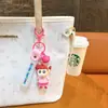 Chaveiro Autêntico Desenho Animado Shin-Chan Série Forças de Defesa Japonesa Chaveiro de Bolsa de Casal Pingente de Boneco