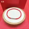 Pulseira de Corda Vermelha Trançada de Camada Única 3mm, Pulseira Vermelha de Corda de Abacaxi, Presente de Loja de Joias para Casais, Fresco e Doce