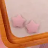 Patch de Botão de Estrela de Cinco Pontas de Tecido Simples Patch para Grampo de Cabelo Infantil Feito à Mão Acessórios para Capa de Celular Fivela de Sapato