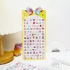 Adesivos fofos de espuma de desenho animado para crianças, decoração DIY para cadernos, garrafas de água e capas de celular