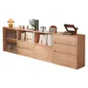 Librero de Madera Maciza, Gabinete Lateral para Sofá, Taquilla Integrada, Gabinete Modular Combinable, Gabinete de TV, Gabinete Bajo de Mesita de Noche para Dormitorio