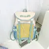 Mochila de Viagem Infantil Tendência Color Sólida Simples e Versátil Primavera e Verão para Meninos e Meninas, Mochila Leve para Jardim de Infância Transfronteiriça