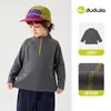 [Calor Circulante] Camiseta de Otoño para Niños Dudu Home Capa Base Infantil Bebé Otoño/Invierno Cuello Semi-Alto Top para Niñas