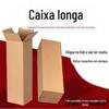 Caixa de Papelão Retangular Longa e Estreita para Envio Expresso, Embalagem de Barreira para Guarda-chuva Jumper com Bastão de Aderência para Aerossol