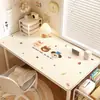 Alfombrilla de escritorio tipo crema para estudiantes, Alfombrilla especial para escritorio de computadora con protección ocular, Alfombrilla protectora para escritorio de estudio de niñas, Mantel