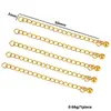 Corrente de Cauda de Aço Inoxidável de 5cm Conectando Etiqueta, Corrente de Extensão para Colar e Pulseira de Aço Titânio Etiqueta de Cauda Acessórios para Joias DIY Venda por Atacado
