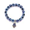 Pulsera de Ojos Azules Malignos de Venta Caliente Transfronteriza Mano de Fátima Turquía Mil Ojos Pulsera de Deseos Hecha a Mano