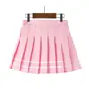 Falda Plisada para Niña Primavera y Verano Estilo Universitario Falda Infantil Falda Corta Antiluz para Niña Cintura Elástica Falda de Uniforme Escolar Línea A