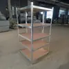 Producción de Fábrica de Estantes de Almacenamiento de Plástico con Aspersión Pentagonales, Estantes de Almacenamiento de Múltiples Niveles Tipo Hogar al por Mayor