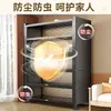 Gabinete de almacenamiento de acero, Nuevo estante de almacenamiento para cocina, Gabinete de vajilla de pie para el hogar, Gabinete integrado montado en la pared