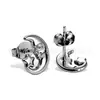 Brincos de Liga de Titânio F136 Pressão de Óleo Lua 3D Segurando Estrelas Espiral Interna Pregos de Osso da Orelha Body Piercing de Titânio G23 Joias Cabeça