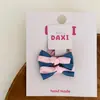 Novo Grampo de Cabelo Infantil com Laço em Jeans Rosa Grampo de Cabelo Grampo de Cabelo Grampo de Cabelo Elástico