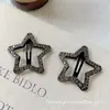 Pinza para el pelo de estrella de strass de cinco puntas para mujer 2026 nuevo estilo pinza lateral para la línea del cabello frontal flequillo pinza para mechones laterales pinza para el pelo pinza bb