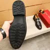 1:1 Etiqueta y Caja Originales Zapatos de Vestir de Cuero Genuino, Piel de Vaca de Primera Capa, Tacón Bajo, Suela de Goma, Punta Redonda, Mocasines sin Cordones