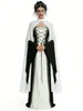 Novo Conjunto de Vestido Palaciano Retrô com Capa para Festa a Fantasia Medieval Vitoriana