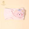 2024 Novo Cartoon Bear Baby Hair Band Super Estampagem Algodão Unisex Baby Headwear Recém-nascido bonito Headband Moda
