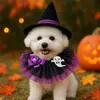 Mascota Perro Gato Tamaño Pequeño Perros Cachorro Moda Romántico Lindo Accesorios Halloween Bufanda de Gasa
