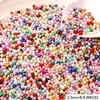 Perlas de imitación ABS sin agujero de color mixto de 2-5 mm para accesorios DIY hechos a mano, relleno de cuentas para caja de maquillaje macaron