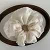 Faixa de Cabelo de Renda Bordada Retro Faixa de Cabelo Elegante e Suave para Rabo de Cavalo e Coque Acessórios de Cabelo para Mulheres