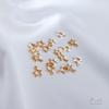Accesorios Rellenos de Oro de 14K Conservación del Color Estrella Hueca de Cinco Puntas Colgante Pequeño de 6 mm Estrella Pequeña DIY Joyería Mini Colgante Material