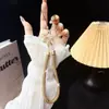 Cordón Corto de Diamantes Completos Cuerda de Muñeca de Lujo Incrustada con Diamantes Llave Identificación Cadena Anti-Pérdida Personalizada Nueva Cuerda de Mano para Exportación